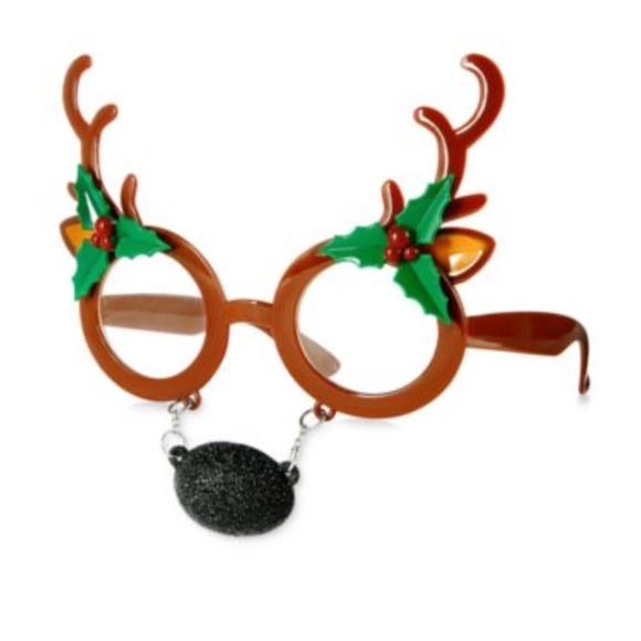 NWT🏷️ Celebrate Shop Reindeer-Nose Novelty Sunglass - Picture 1 of 3